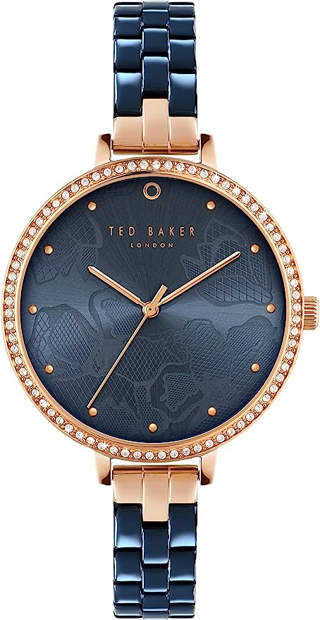 Amazon.com: Ted Baker Lilabel Pink Saffiano Leather Strap Watch (Model:  BKPLIF2019I) : Clothing, Shoes & Jewelry